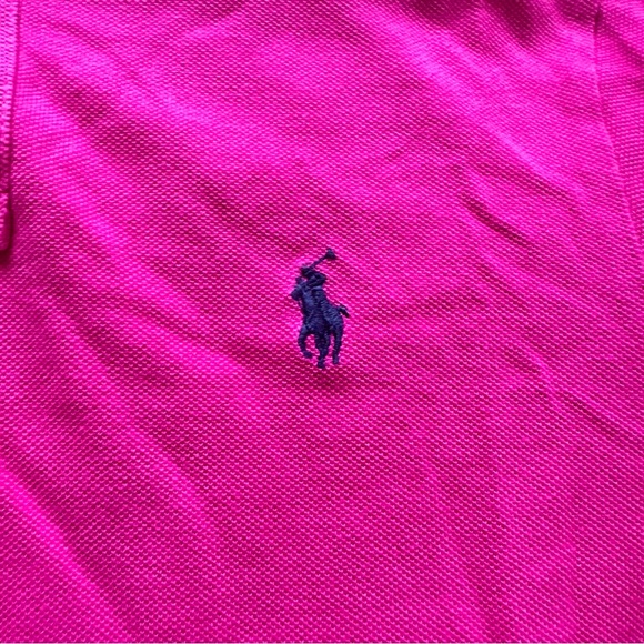 PINK POLO RALPH LAUREN SHORT-SLEEVE DRESS SHIRT - Medium - Picture 6 of 7
